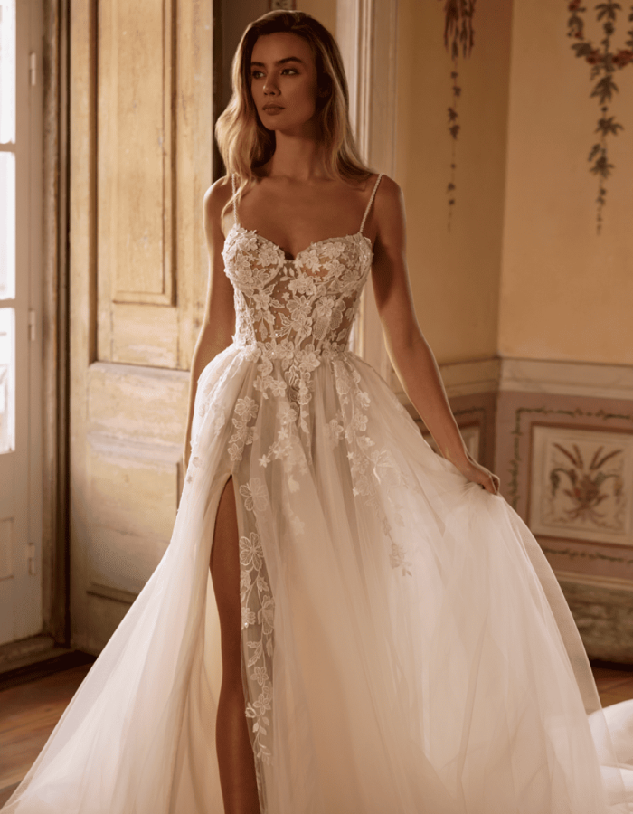 Robe de mariée Fluide -Incontournable- AP -IMN- 204