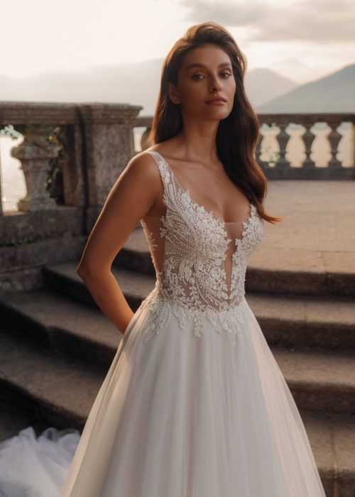Robe de mariée – Fluide – Incontournable -KT- 01- 216