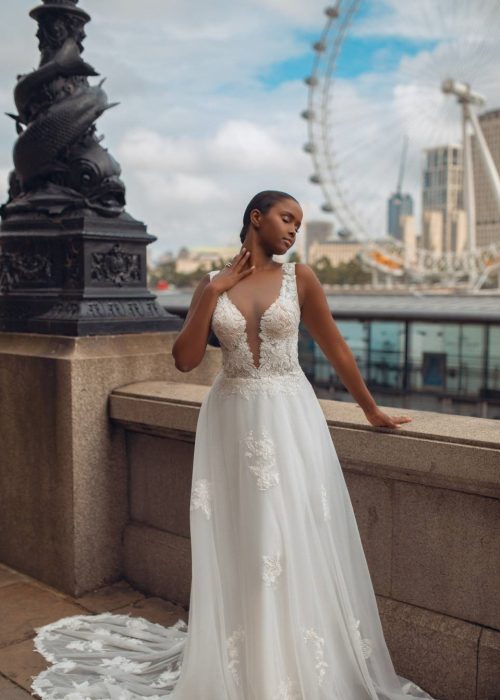 Robe de mariée – Fluide – Incontournable -KT- L08- 246