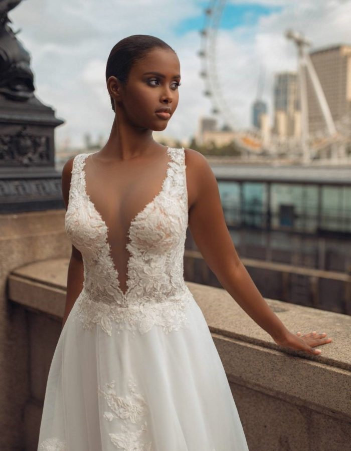 Robe de mariée - Fluide - Incontournable -KT- L08- 247