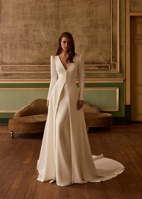 Robe de mariée -Minimaliste – Incontournable – AP- LUC – 516