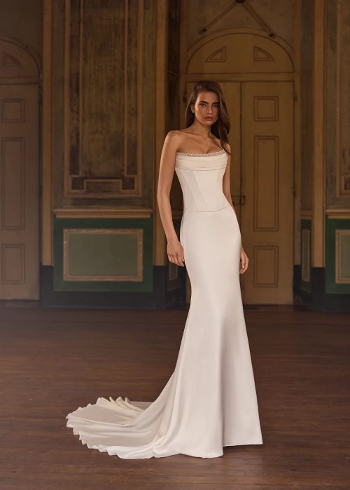 Robe de mariée Minimaliste- Incontournable – AP- ZO – 504