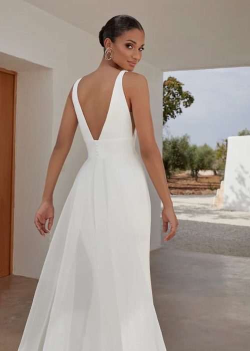 Robe de mariée -Minimaliste – Incontournable – JA- ALB – 536