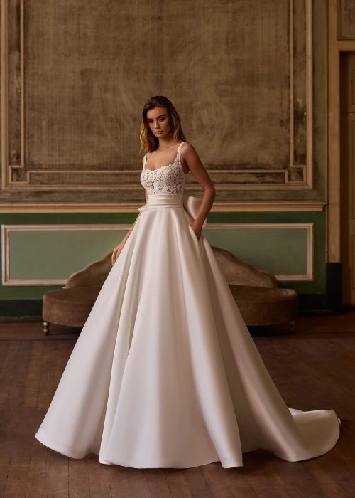 Robe de mariée Trapeze Incontournable AP -Perla3