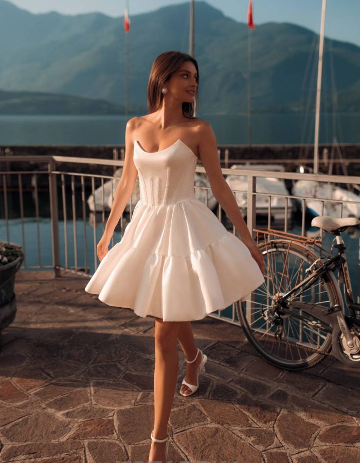 Robe de mariée- courte - Incontournable -KT -16-1033
