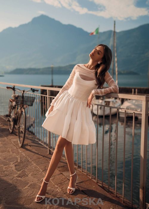 Robe de mariée- courte – Incontournable -KT -16-1035