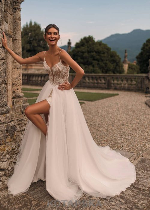 Robe de mariée- courte – Incontournable -KT -18-1043