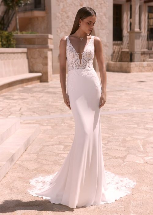 Robe de mariée fourreau- Incontournable BE-NIR-042